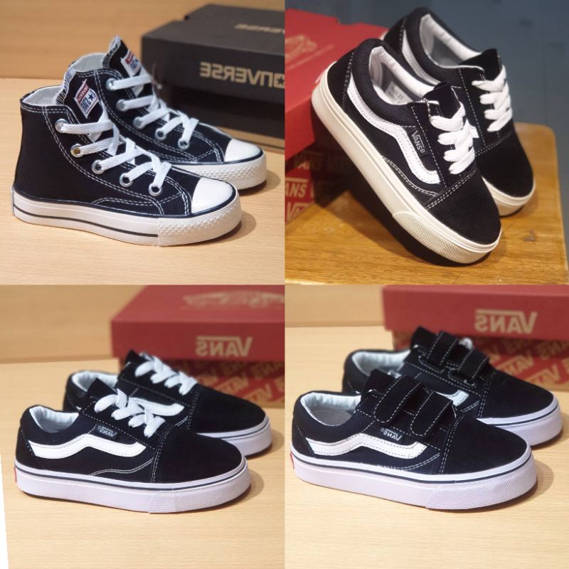 Sepatu Anak Sneaker Sekolah Vans Oldskool Tali Grade Original