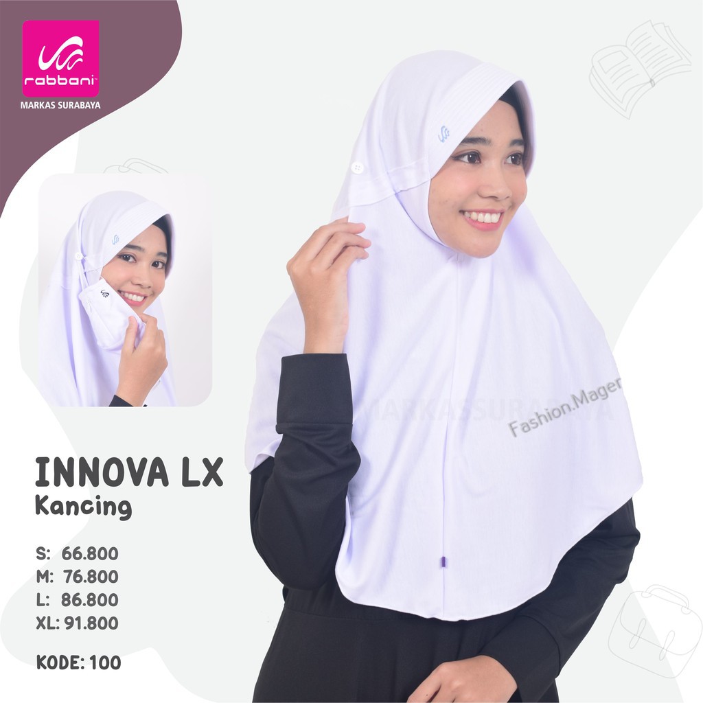 JILBAB//HIJAB RABBANI KRD INNOVA Lx KANCING