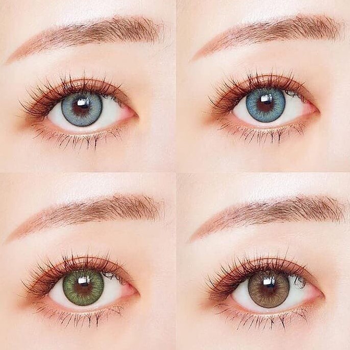 Softlens i-DoL Seattle 2 (Princess Idol) Warna Cool Gray Honey Brown Marine Blue Tropical Green