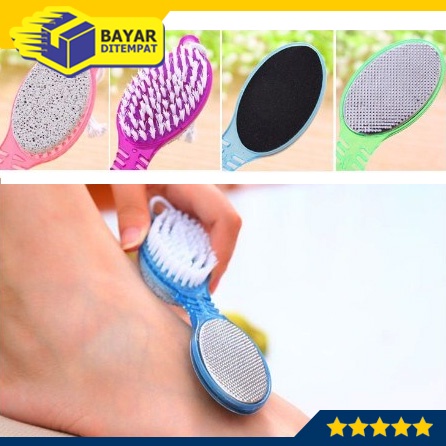 Pedicure Paddle Bush 4 Step in 1 Sikat Perawatan Kulit Kaki Kuku Penghalus Tumit Kasar Manicure Manicur Pedikur