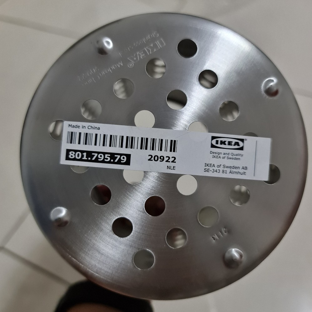 0rdn1ng Tempat Peralatan Dapur, Stainless Steel, 18 Cm