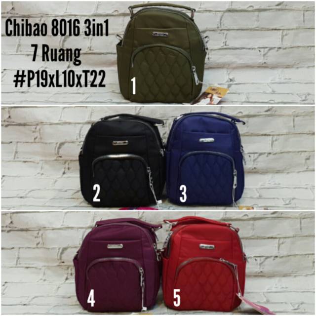 Tas Multifungsi Wanita #Chibao 3in1 - 8016#