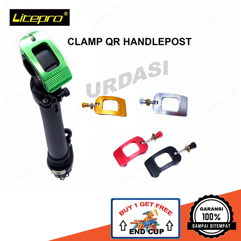 Pengunci Kunci Qr Clamp Handlepost Stang Sepeda Lipat Klem Quick Release Handle Post Setang Alloy CN
