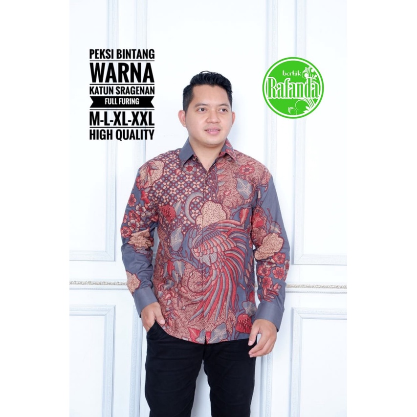 PEKSI BINTANG RAFANDA BATIKSOLOAMANAH KEMEJA BAJU BATIK PRIA SOLO LENGAN PANJANG PENDEK LAPIS FURING ATASAN BATIK PREMIUM MODERN KATUN HALUS PARANG LAWASAN BANGAU WARNA 3 CABE KLABANG ASMARA PEKSI MUSTAKA  MARENO ABSTRAK SEKTI DEWA SEKAR SATRIO GAGAH