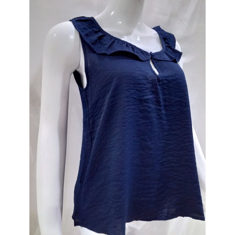 Blouse Sleeveles Casual Branded Sisa Export Termurah