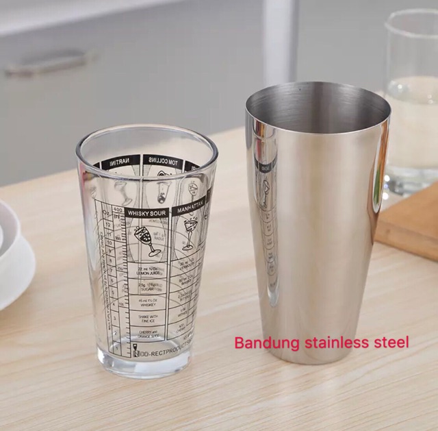 Bartender set 12pcs bar tender mixer cocktail shaker stainless steel