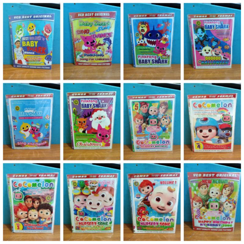 VCD/DVD LAGU ANAK COCO MELON & BABY SHARK