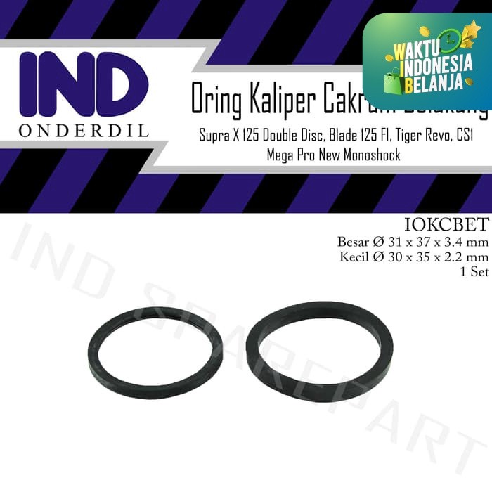 IND Onderdil Oring-Seal Piston Kaliper Cakram Belakang Supra X 125 Helm In-Batman