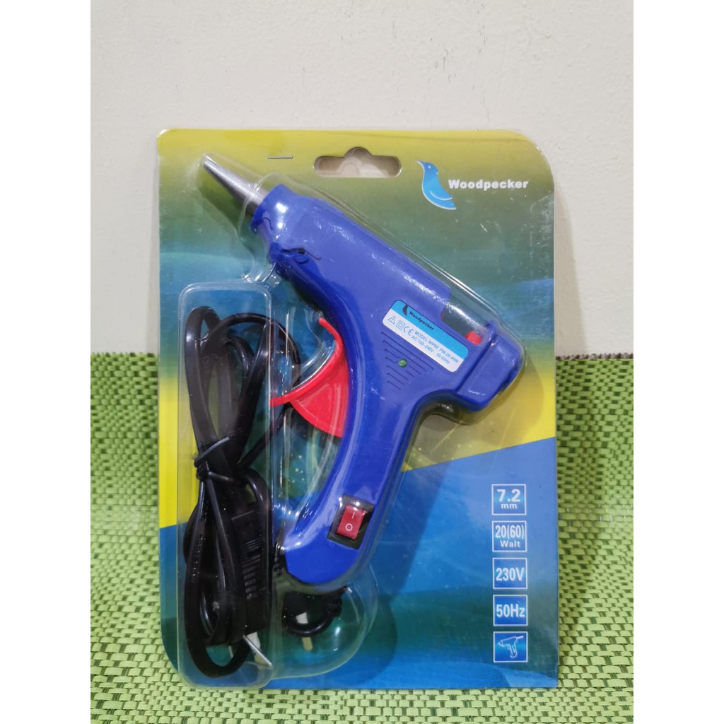 Pistol Lem Tembak 20 Watt Hot Melt Glue Gun on off WOODPECKER