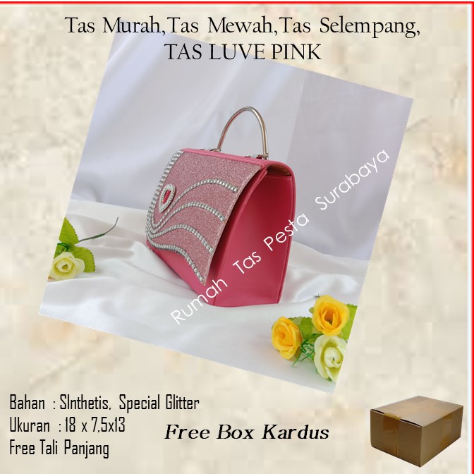 Tas Murah,Tas Mewah,Tas Selempang,TAS LUVE PINK