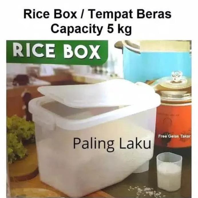 Rice Box Asvita 5 Kg Warna Pink (Box Beras Mini) - Hijau