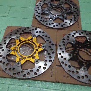DISC PIRINGAN CAKRAM DEPAN ROTOR BREMBO 3 DIMENSI 220MM NOUVO XRIDE JUPITER MX VEGA FIZR MIO BEAT