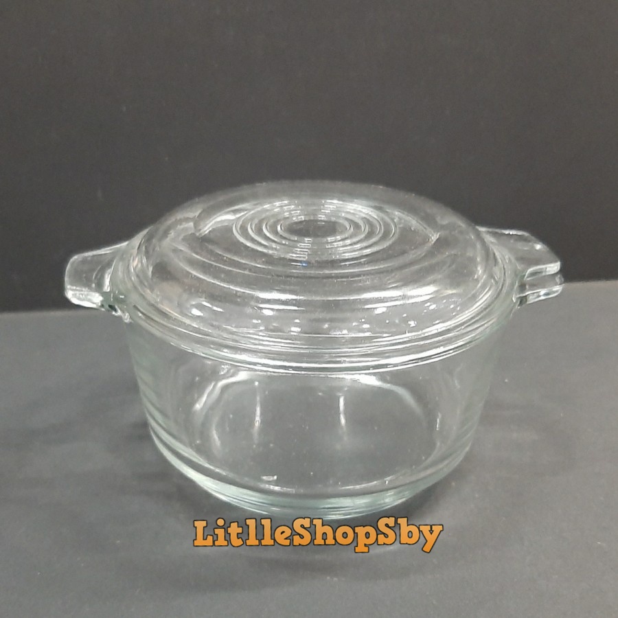 Mangkok Kuping Tutup Kaca Mangkok Bubur Bening Polos Seri 1