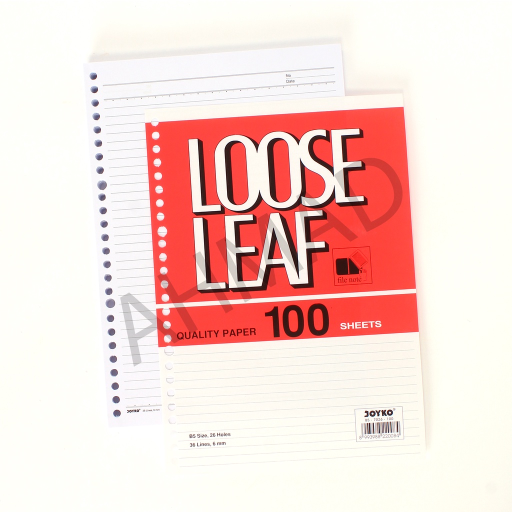 

[ PACK ] Joyko B5 100 lembar / Refill Loose Leaf Bergaris