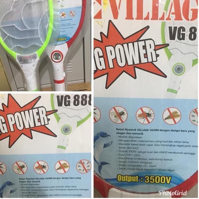 Raket nyamuk charger Village / raket nyamuk charger + senter