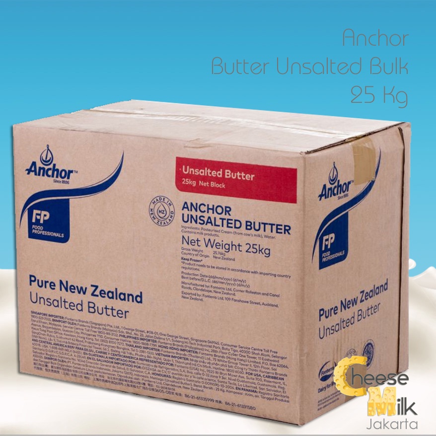 

Anchor Unsalted Butter 25 Kg