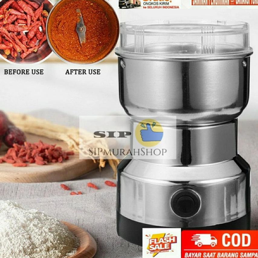 Paling Dicari BLENDER PENGHALUS BUMBU GRINDER STAINLESS STEEL PENGHALUS KOPI DAN BUMBU KERING LOW WA