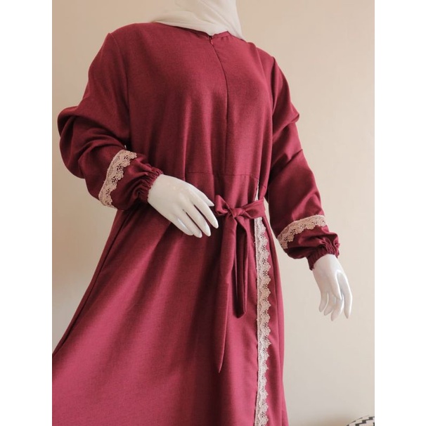 Gamis Riyaya by Sada SH | bahan katun madina | busui friendly