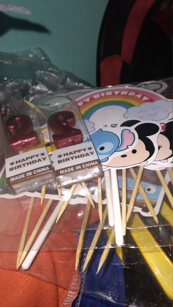 Lilin Ulang Tahun / Lilin Angka Ultah Warna Merah