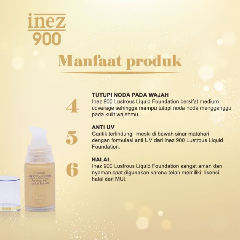 Inez Lustrous Liquid Foundation 35ml