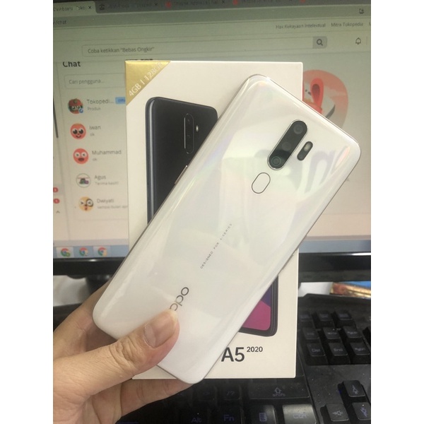 OPPO A5 2020 RAM 4GB/128GB SECOND GARANSI RESMI