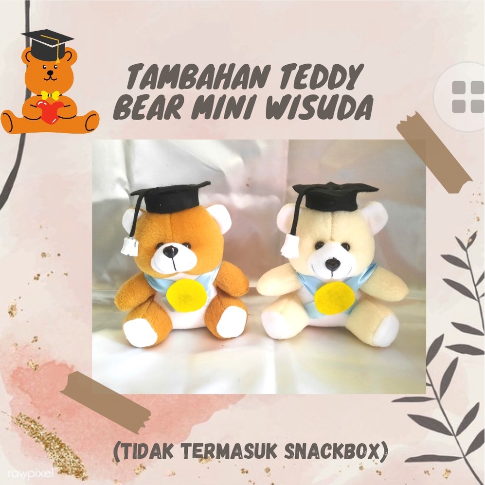 Tambahan Buket Bunga/boneka untuk snackbox (tidak termasuk snackbox)