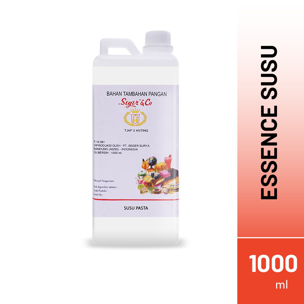 

Seger & Co Susu Essence Pasta Perisa Makanan 1 Liter Food Flavors Bahan Tambahan pangan