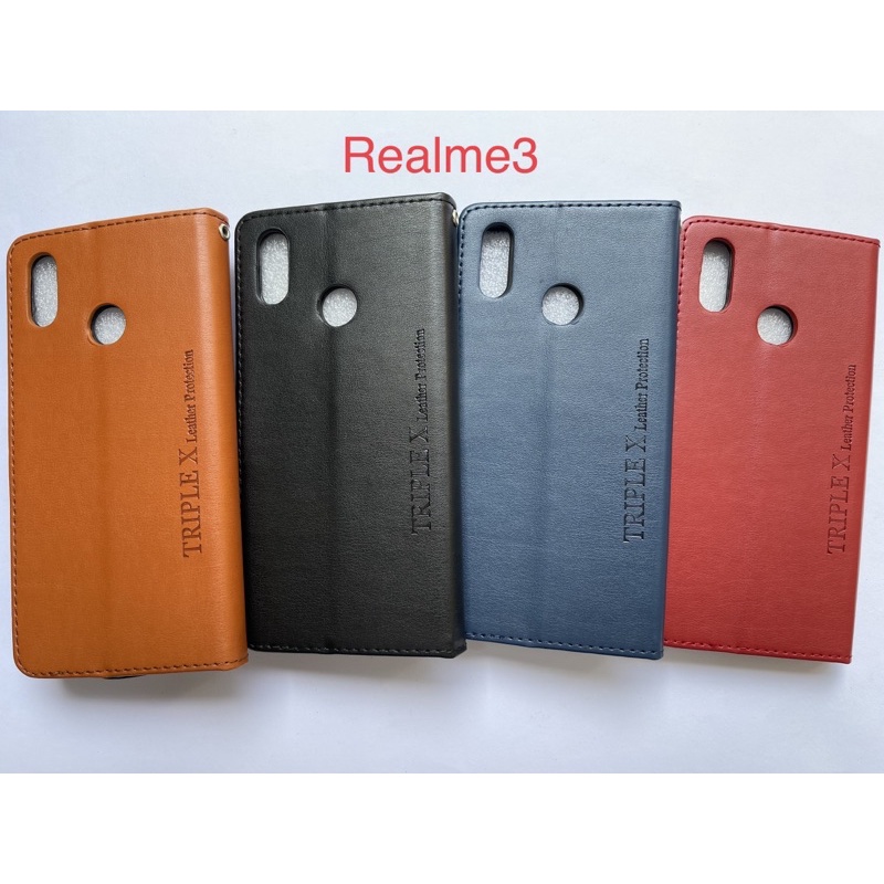 Leather Wallet Flip New Realme 3