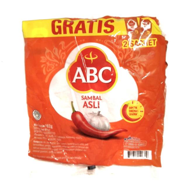 

Sambal ABC stick - Eceran @500an - PER PAK - Isi 22 sachet x 8gr