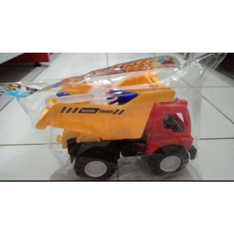 AK 96 - Mainan Mobil Truk Jomplang Pasir Dan Sekop Truck Dump + Sand Toys AK96