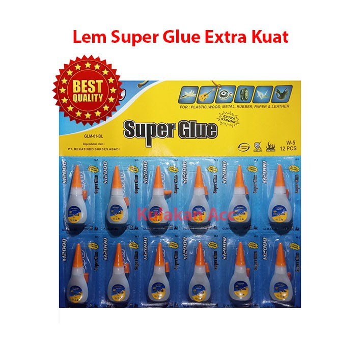 

Lem Super Glue Berkualitas - Perekat Extra Kuat - Lem Serbaguna
