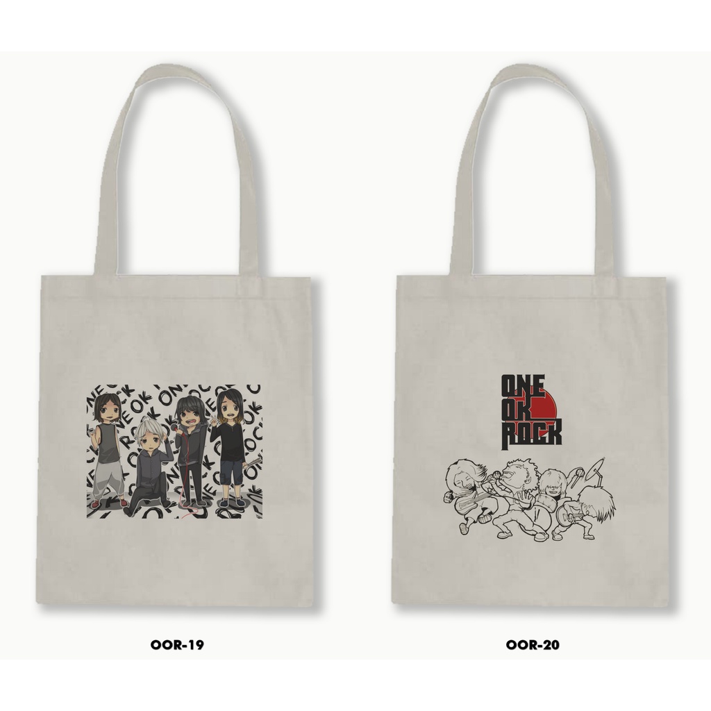 TOTE BAG BLACU - ONE OK ROCK .01