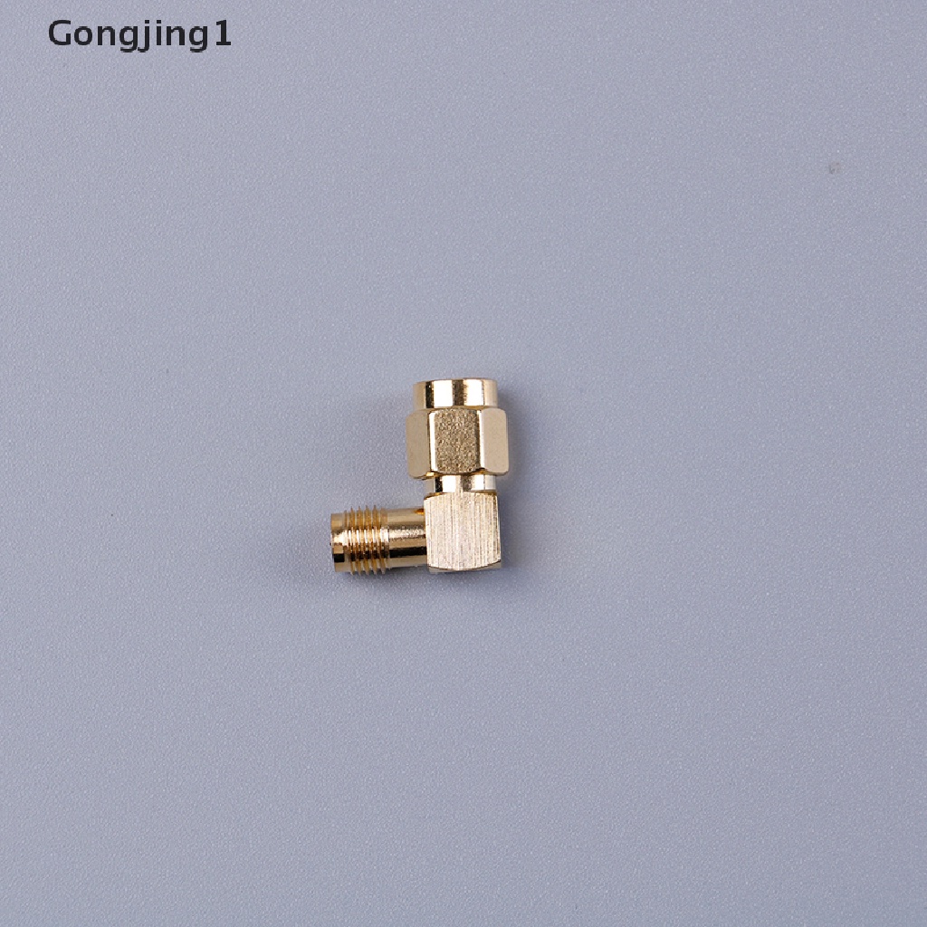 Gongjing1 1pc Adapter Konektor Sma Male Ke Rp Sma Female 90