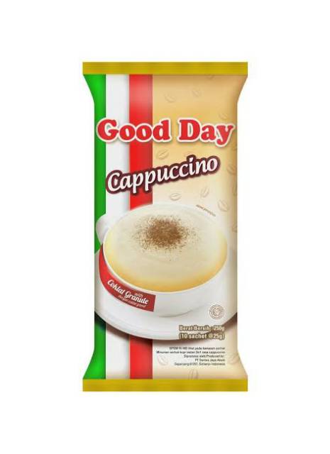 GOOD DAY COFFE 3in1 MOCACINO, CHOCOCINNO, VANILALATE,  CAPPUCCINO / KOPI INSTAN