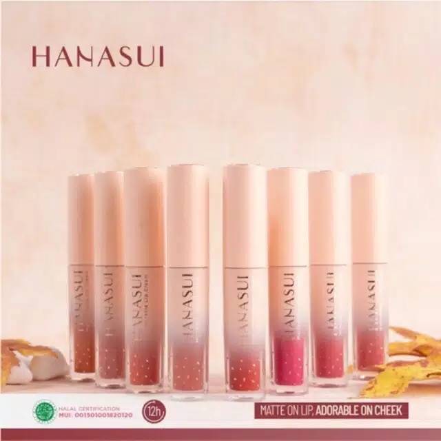 Medan Termurah Bpom Lipcream Velvet matte by hanasui Lipstick wanita cantik