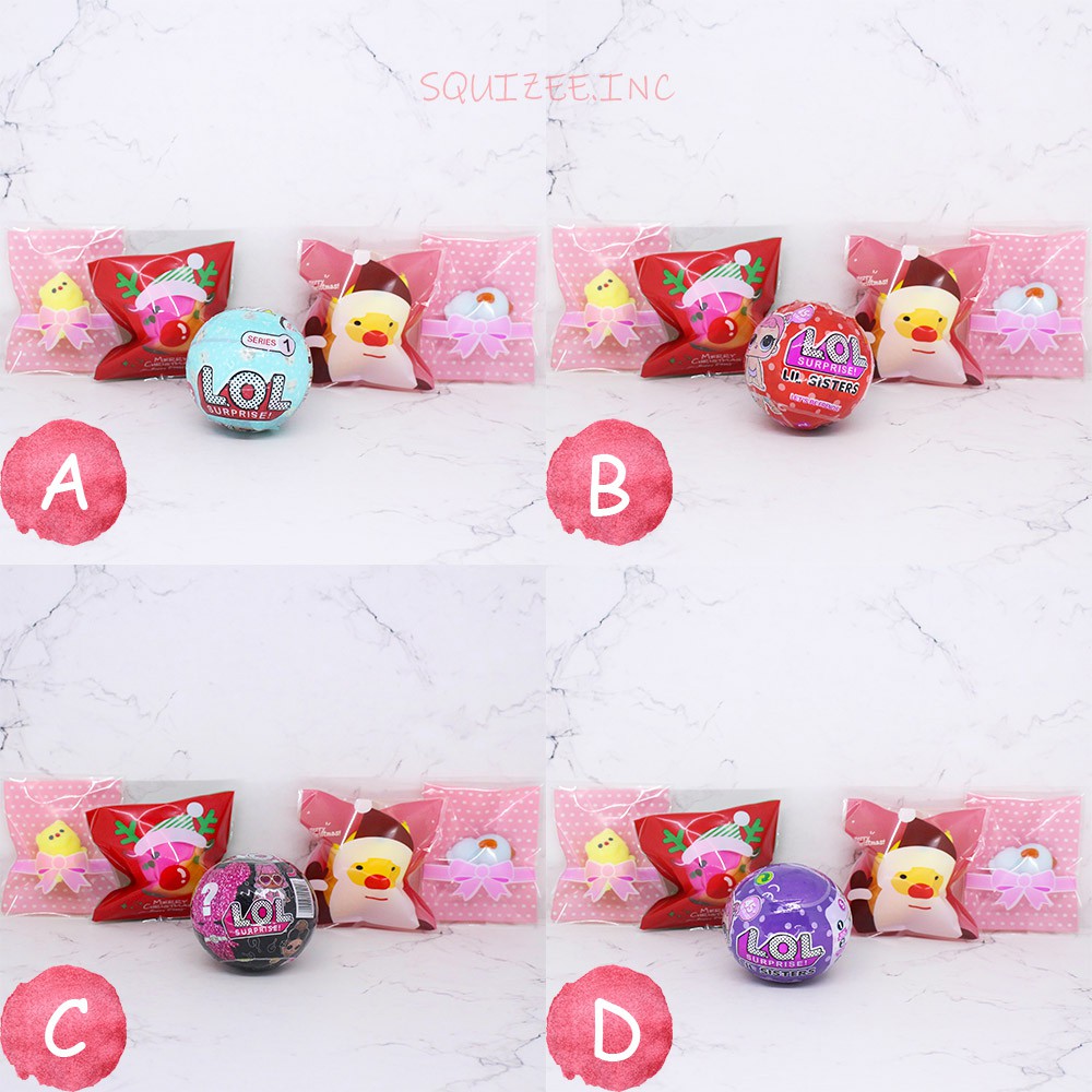 Paket Squishy Lol Surprise Murah Medium 5 Pcs
