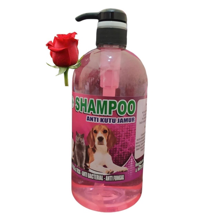 SHAMPOO HEWAN 1 LITER KUCING DAN ANJING ANTI KUTU JAMUR