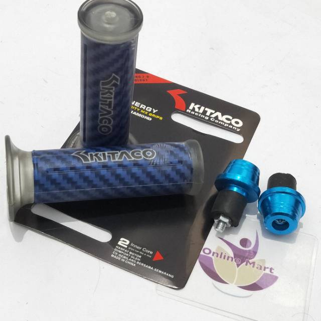 Grip Handgrip karbon merek Kitaco Free Jalu stang CNC