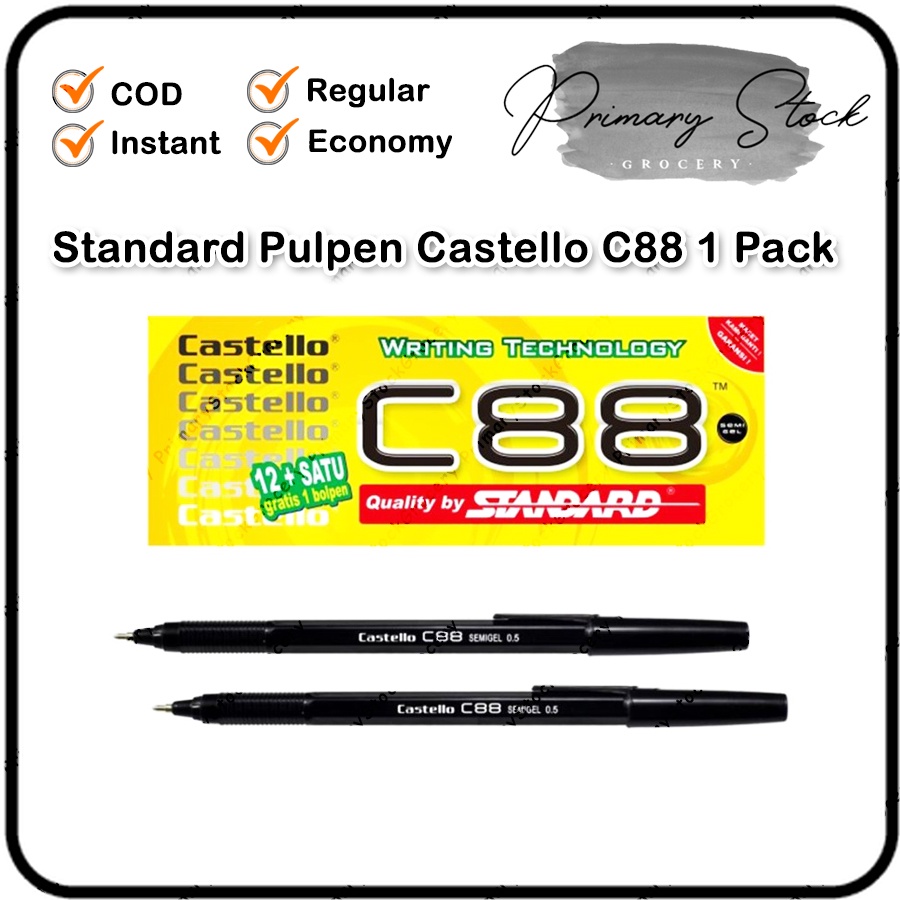

Pulpen Standard C88 Bulpen Castello Bolpoin Castelo C 88 1 Pack