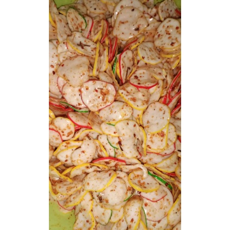 

Kerupuk seblak original daun jeruk