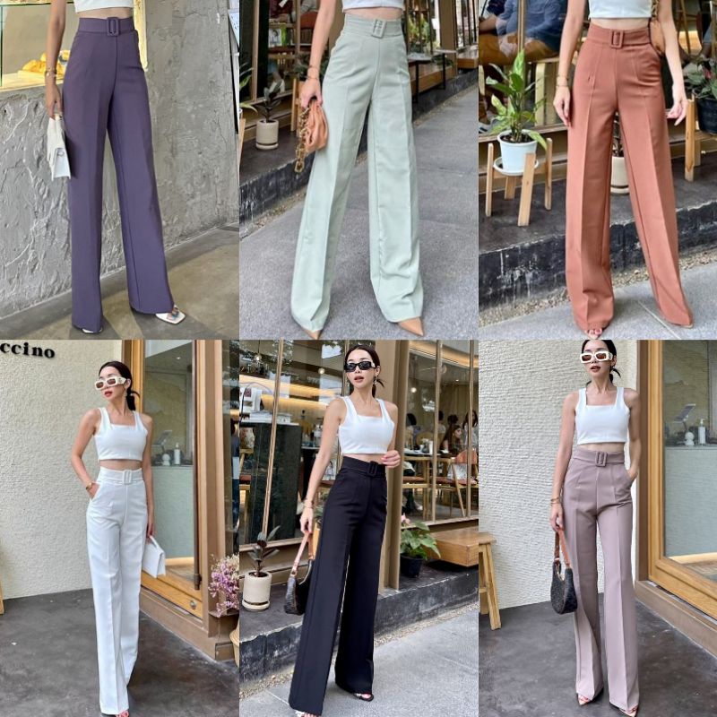 READY CELANA PROMTHONG KULOT BELT FASHION WANITA MURAH IMPORT BKK