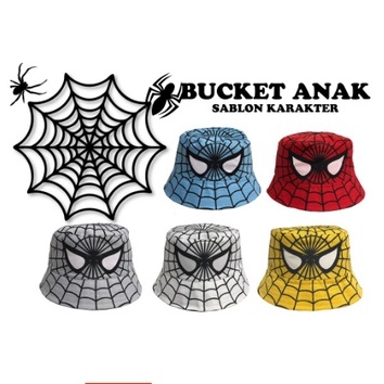 TOPI BUCKET ANAK KARAKTER SUPERHERO ASESORIS ANAK LAKI LAKI &amp; PEREMPUAN