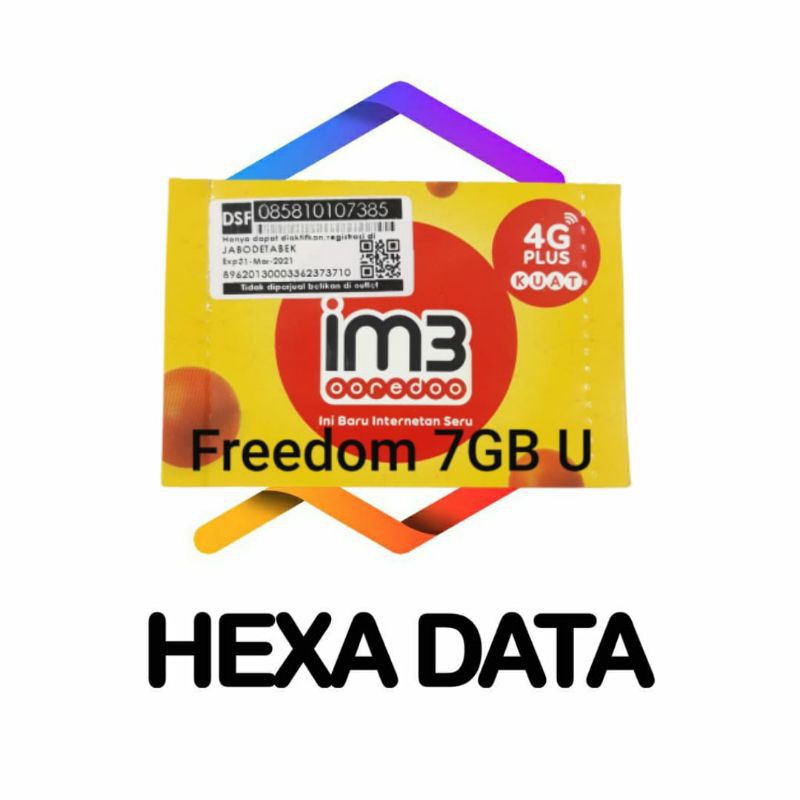PERDANA INDOSAT FREEDOM 7GB UNLIMITED