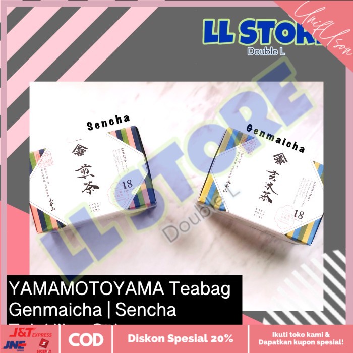 

⭐COD⭐ YAMAMOTOYAMA Genmaicha Sencha Tea Bag Teh Hijau Celup Jepang - Genmaicha