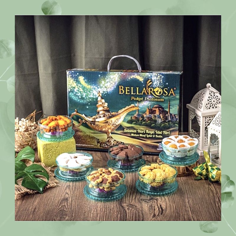 

BELLAROSA PAKET PLATINUM SERIES HAMPERS KUE KERING COOKIES LEBARAN