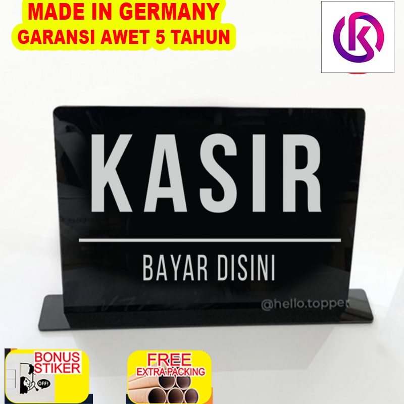 

Grosir Sign Kasir Cashier | Standing Meja Akrilik Signage | Sign Board