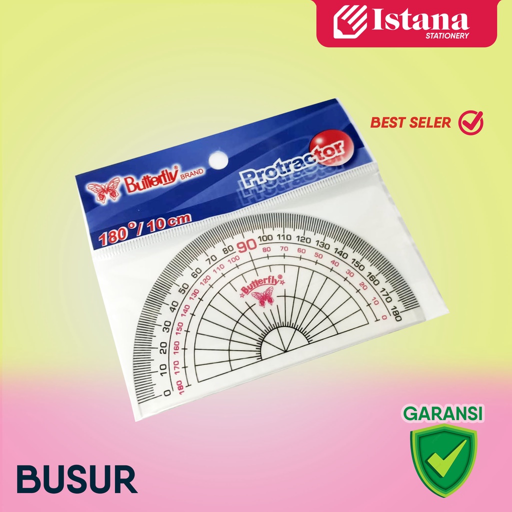 

[TERLARIS] PENGGARIS BUSUR BUTTERFLY 6 A NEW 180 DERAJAT 12 CM