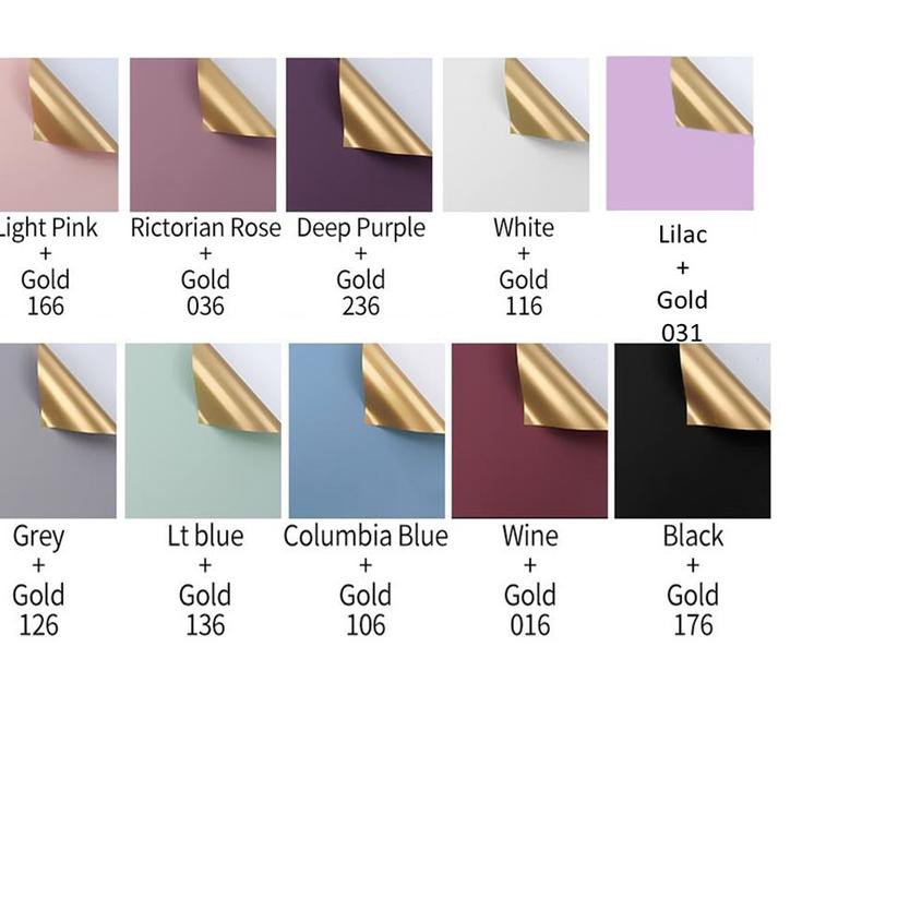 

Gratis Ongkir!! KODE-491 Kertas Bunga Wrapping Paper (1 Pack) - Cellophane Bi-color / 2 Warna (Gold)