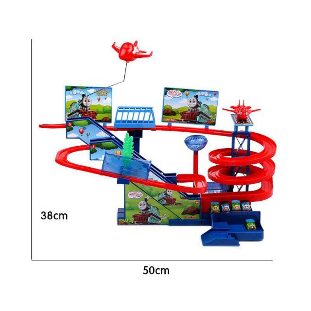 Tma / Mainan Anak Mobil Rail Mutar Dan Eskalator Dua Tingkat