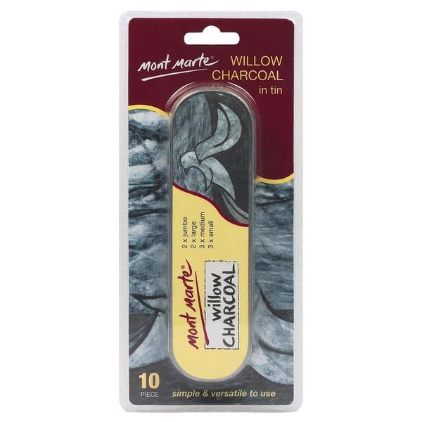 

Terbaru Mont Marte Willow Charcoal In Tin - 10piece Eksklusif